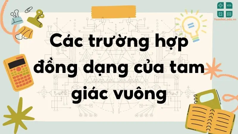 Lý thuyết Các trường hợp đồng dạng của tam giác vuông