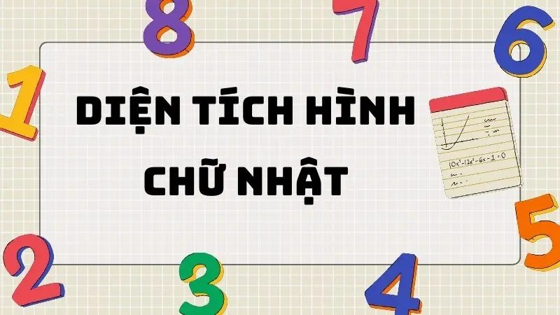 Tổng hợp kiến thức và công thức tính diện tích hình chữ nhật