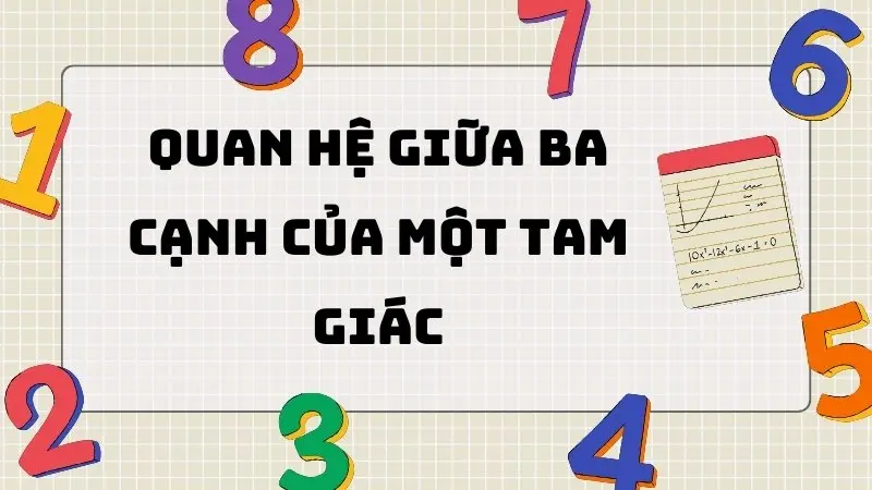 Quan hệ giữa ba cạnh của một tam giác - Toán lớp 7