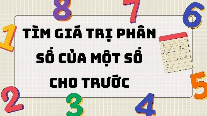 Quy tắc Tìm giá trị phân số của một số cho trước