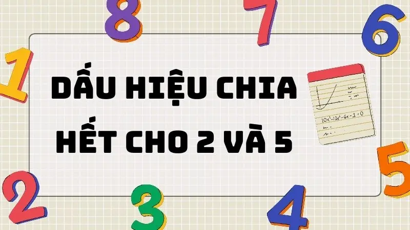 Tổng hợp kiến thức: Dấu hiệu chia hết cho 2 và 5