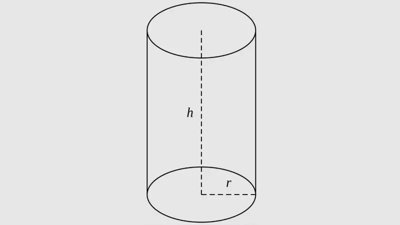 Diện tích xung quanh và thể tích của hình trụ