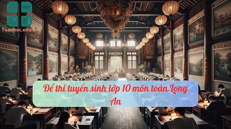 Đề thi tuyển sinh lớp 10 môn toán Long An