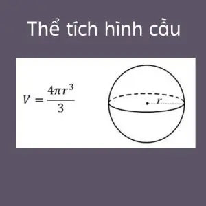  Thể tích hình cầu