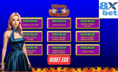 Các Tính Năng của Trò Chơi Ultimate X Poker Five 8xbet