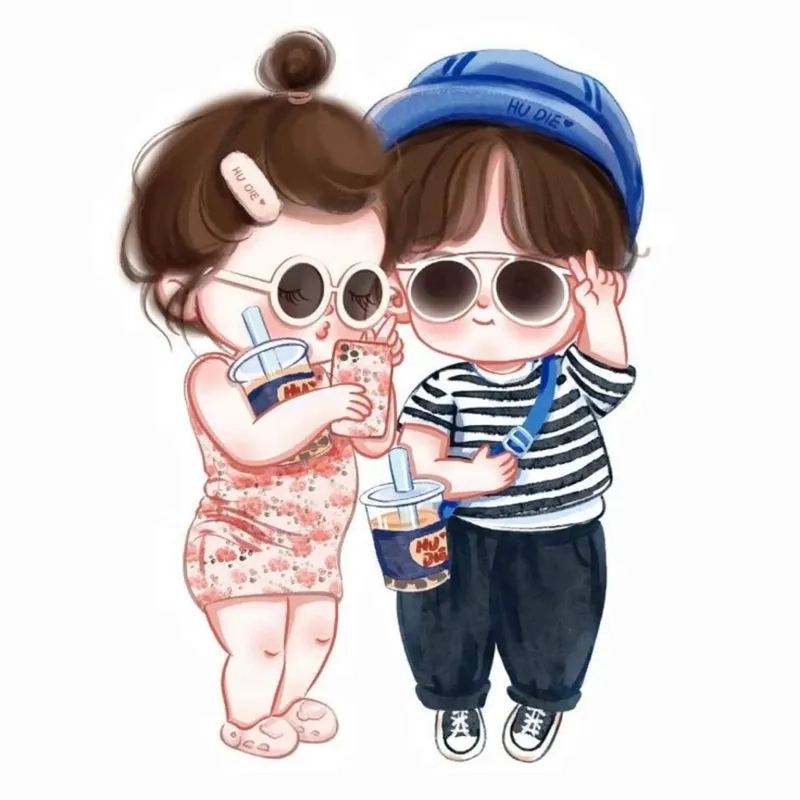 Khám phá ảnh chibi cặp đôi cute hot trend