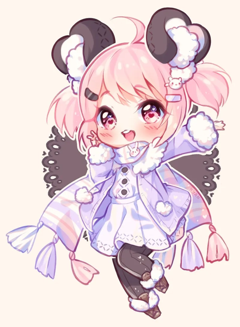 Tải ngay hình ảnh chibi nữ cute đơn giản cực dễ vẽ