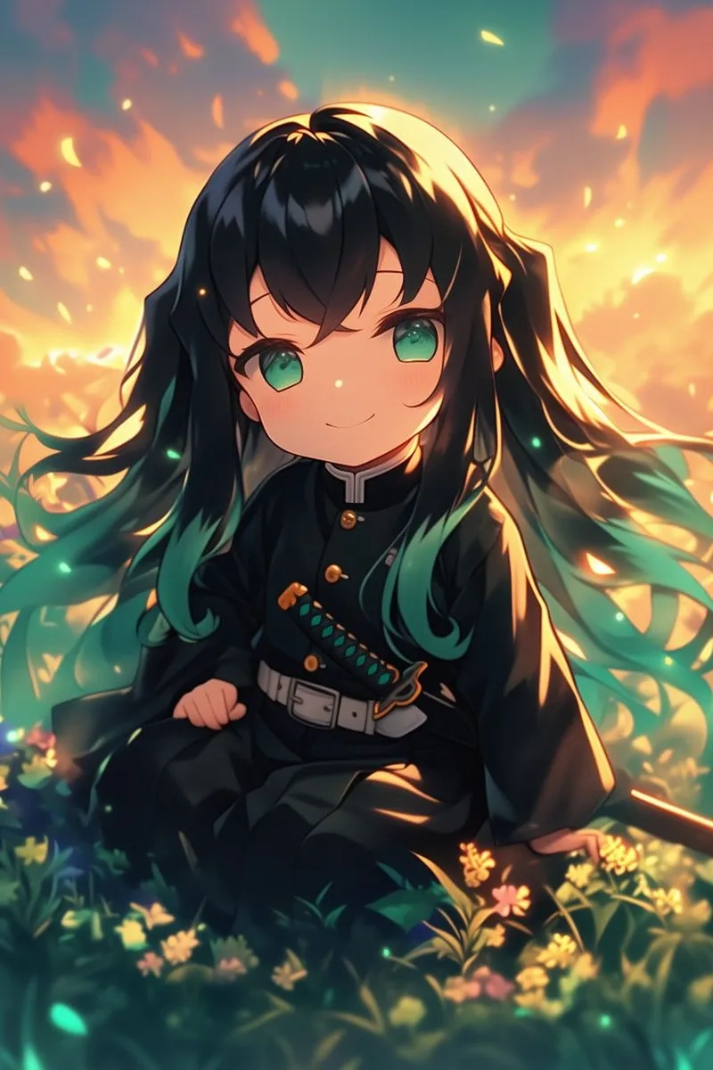 Bộ sưu tập Muichiro Tokito chibi siêu dễ thương