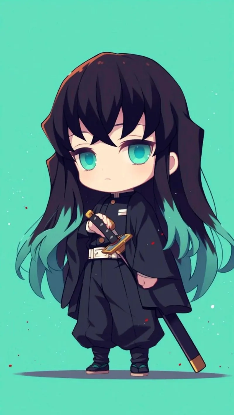 Tokito Muichiro cute chibi với phong cách đặc biệt