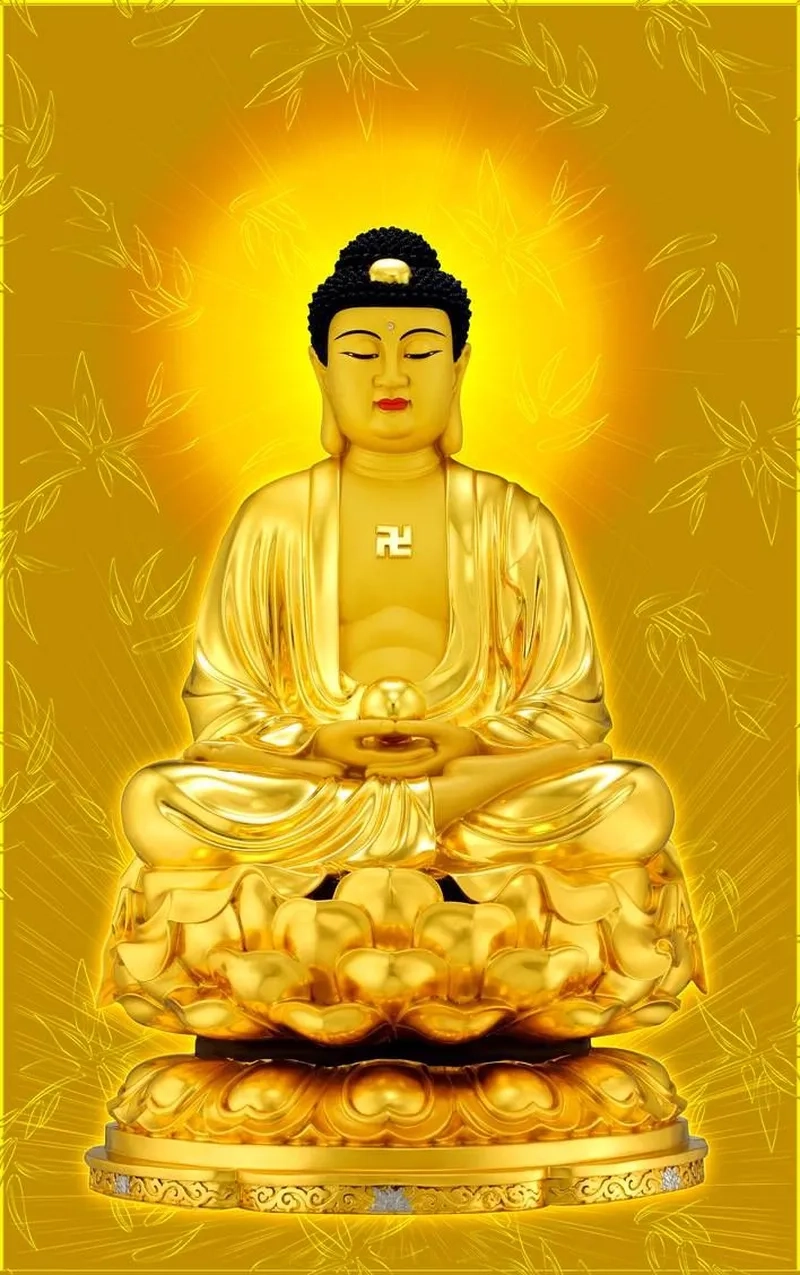 Lưu ngay ảnh Phật A Di Đà đẹp giúp tâm thanh tịnh mỗi ngày