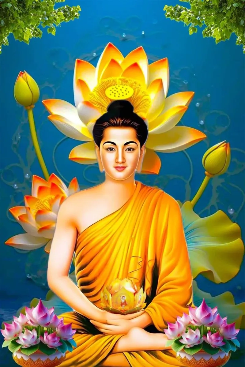Ngắm nhìn ảnh Phật Thích Ca Mâu Ni, tượng trưng cho lòng từ bi