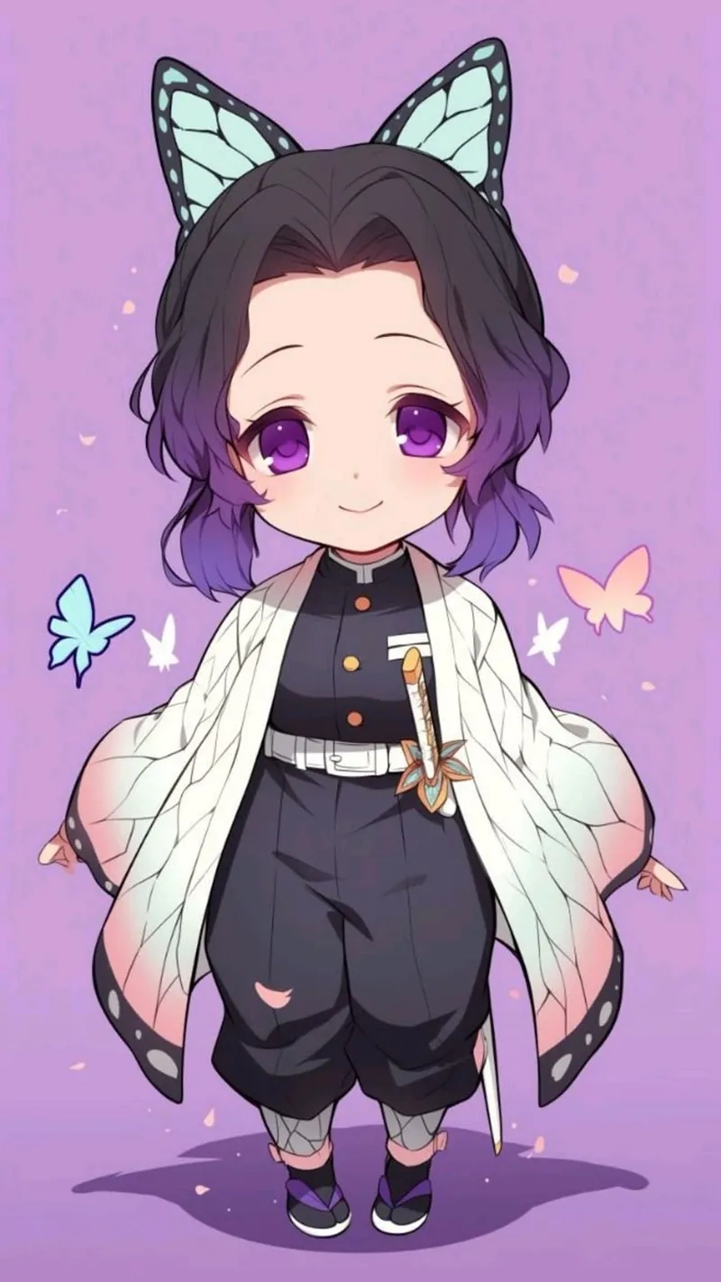 Cùng ngắm nhìn ảnh shinobu chibi cute dễ thương hết nấc
