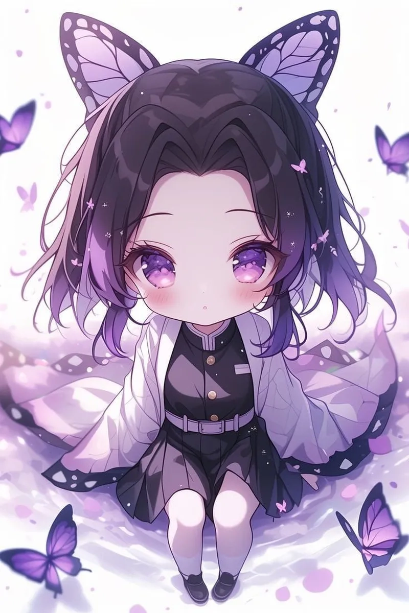 Bộ sưu tập hình ảnh shinobu chibi đáng yêu khiến bạn mê mẩn
