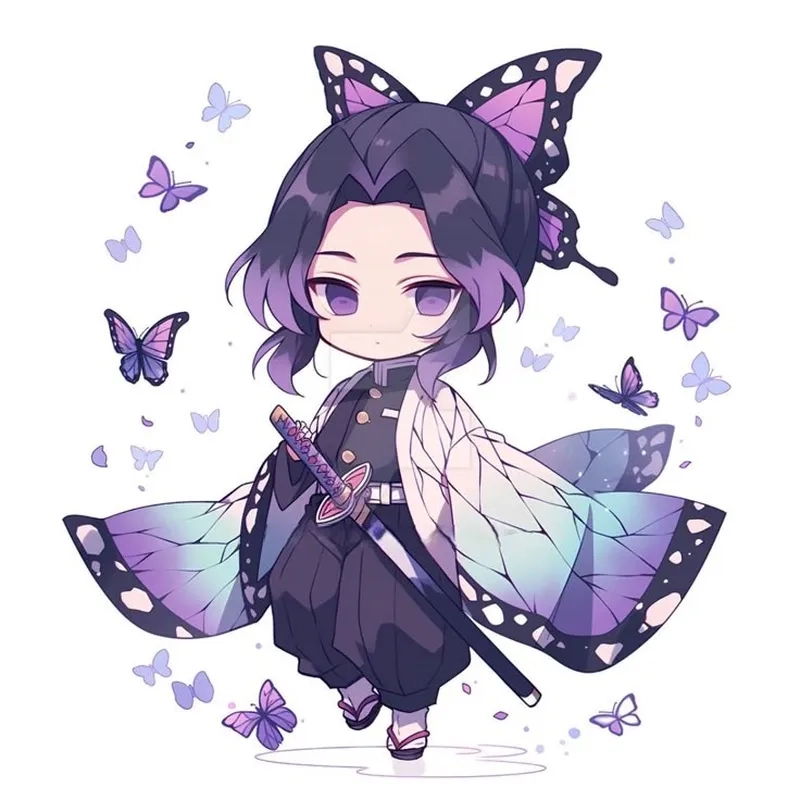 Bộ sưu tập chibi shinobu siêu đáng yêu với phong cách độc đáo