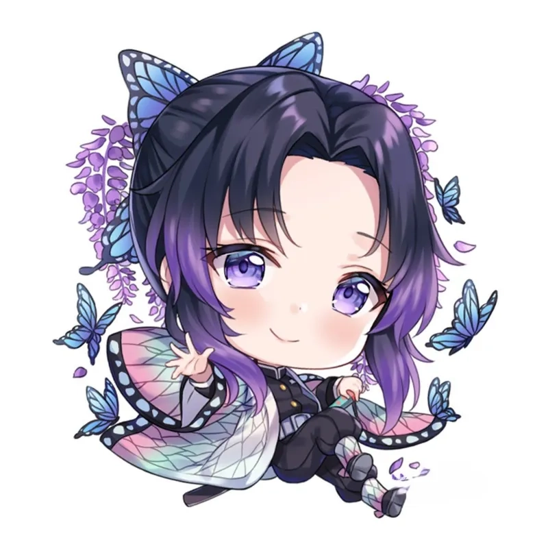 Bộ ảnh hình shinobu chibi cute dành cho fan yêu thích Shinobu