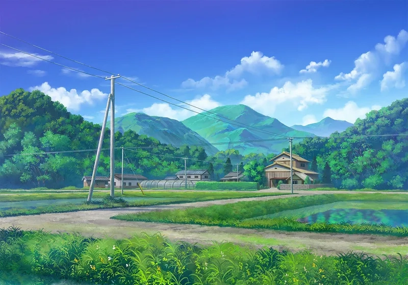 Tận hưởng không gian huyền ảo qua ảnh nền máy tính phong cảnh anime