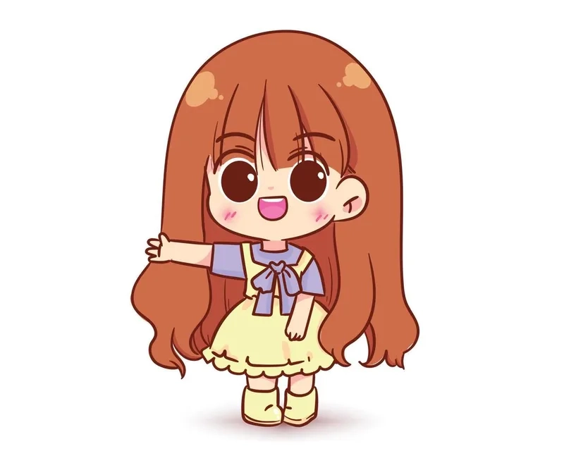 Sự kết hợp hoàn hảo của hình anime dễ thương chibi đầy màu sắc