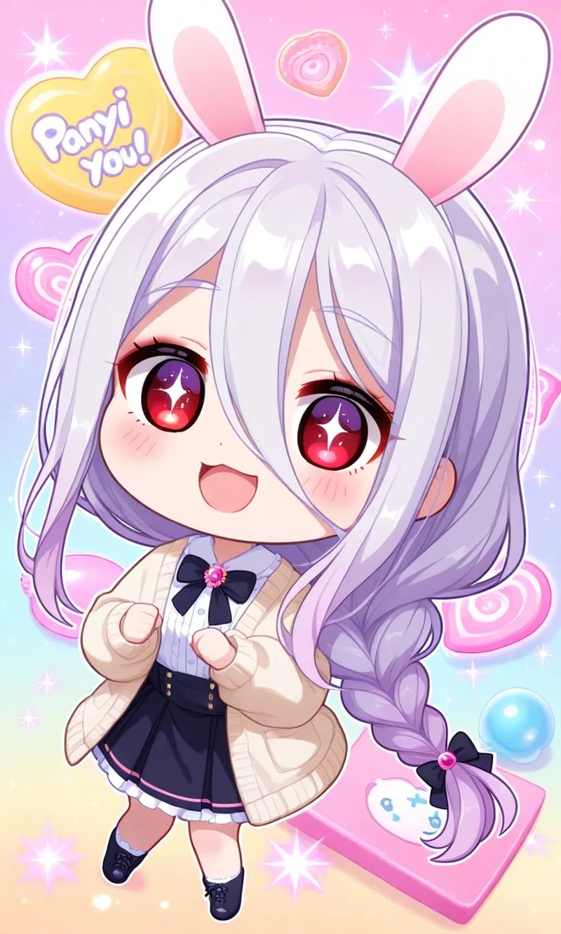 Vẻ đáng yêu của hình anime nữ chibi sẽ làm tan chảy trái tim bạn