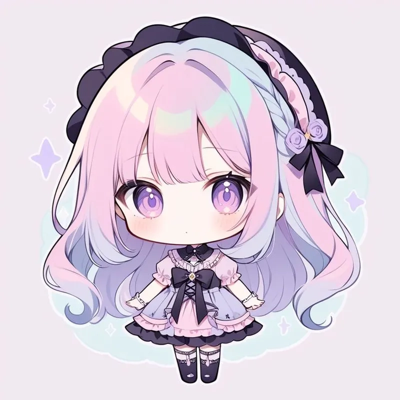 Những hình anime nữ cute chibi nhỏ nhắn siêu đáng yêu