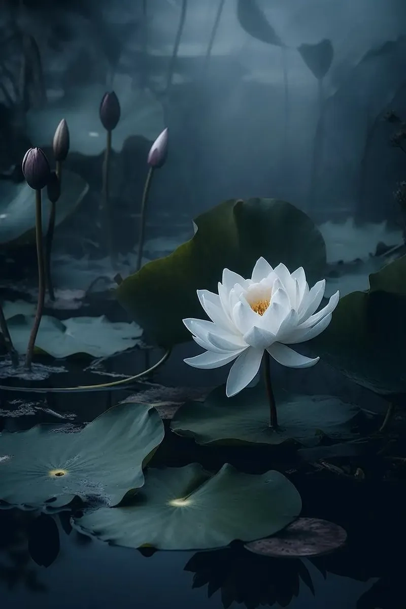 Đưa thiên nhiên vào máy với ảnh hoa sen làm hình nền