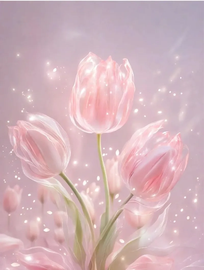 Sự tinh tế lan tỏa từ hình ảnh hoa tulip chill