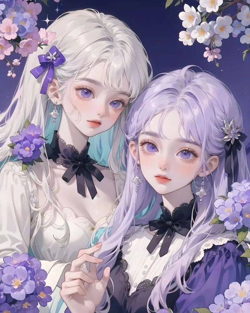 Kết hợp hoàn hảo giữa tình bạn và phong cách với ảnh 2 người anime