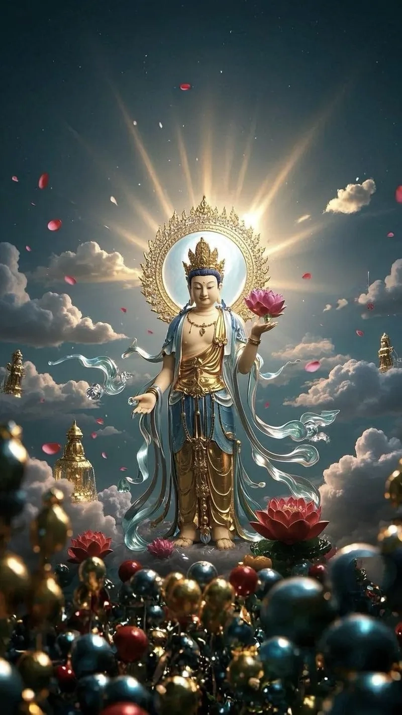 Lắng đọng trước vẻ đẹp từ hình ảnh Phật Bồ Tát đầy từ bi