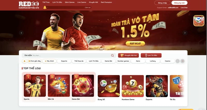  Kho trò chơi phong phú hiển thị qua link vào Red88, sẵn sàng cho bạn khám phá.