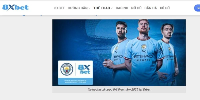 Giao diện tại nhà cái uy tín 8xbet siêu bắt mắt