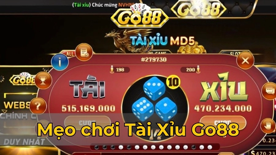 Mẹo chơi Tài Xỉu Go88 hiệu quả