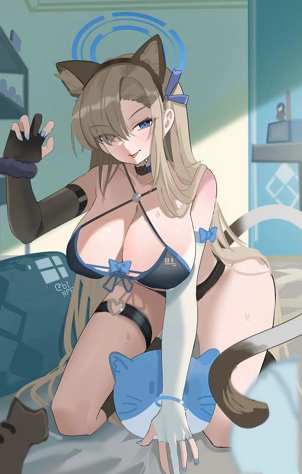 Anime gái xinh vú bự toát lên vẻ đẹp sáng tạo sexy đầy sức hút