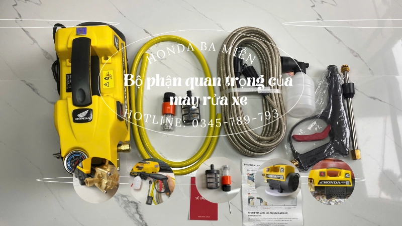 Bộ phận quan trọng của máy rửa xe Honda bạn cần biết