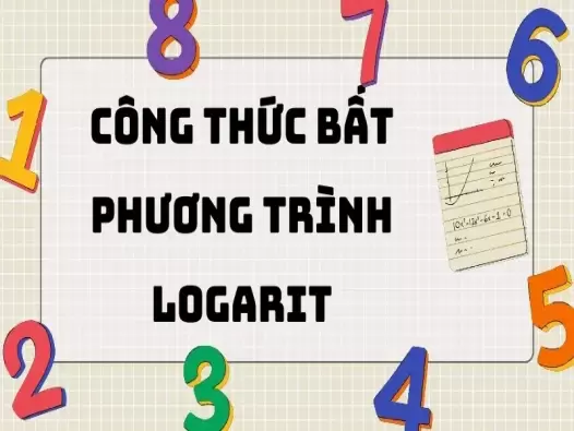 Hệ thống Công thức bất phương trình logarit 12 đầy đủ 