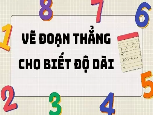 Cách vẽ đoạn thẳng cho biết độ dài 