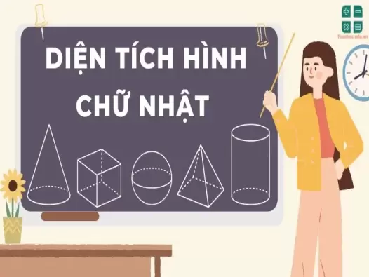 Lý thuyết và công thức tính diện tích hình chữ nhật