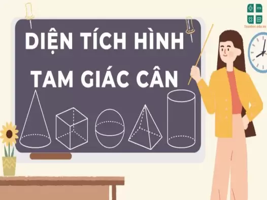 Công thức tính diện tích tam giác cân