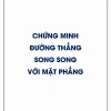 Cách Chứng Minh Đường Thẳng Song Song Với Mặt Phẳng