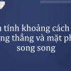 Khoảng cách giữa đường thẳng và mặt phẳng trong không gian tọa độ