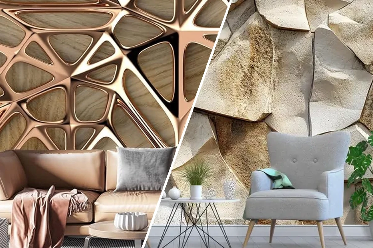 Upgrade your sleep space with 3d textured wallpaper for accent wall bedroom designs