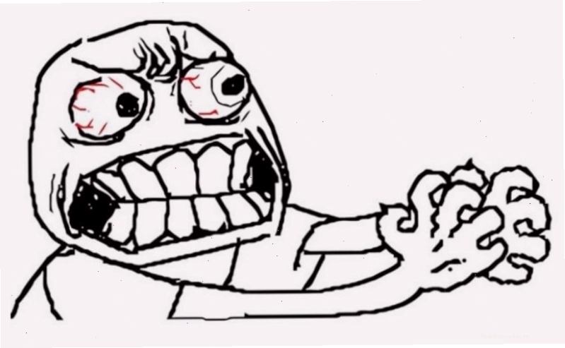 Ảnh meme tức giận thể hiện sự bực bội