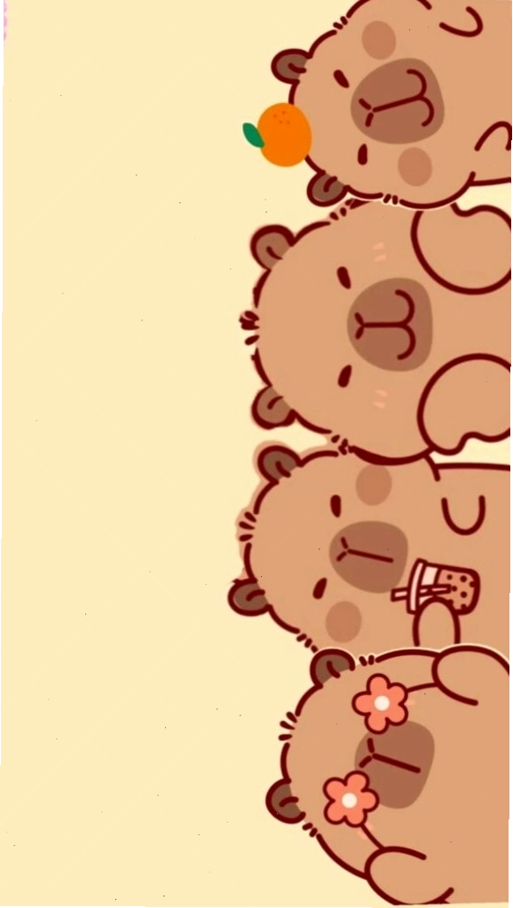 Avatar Capybara vô tri đáng yêu xếp hàng