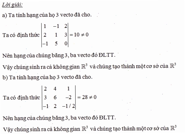 Bài tập đại số tuyến tính liên quan đến hệ phương trình