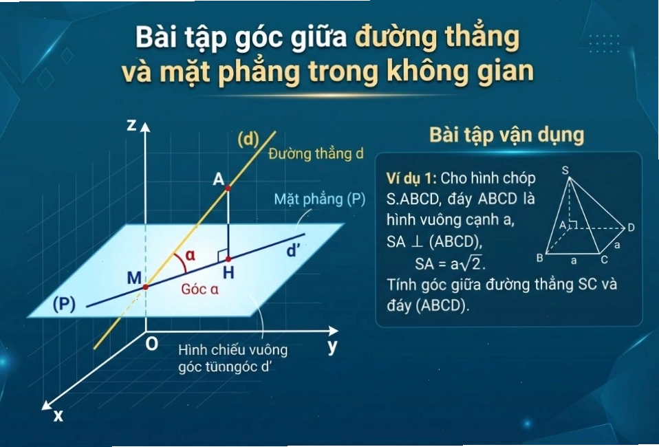Bài tập đường thẳng và mặt phẳng trong không gian