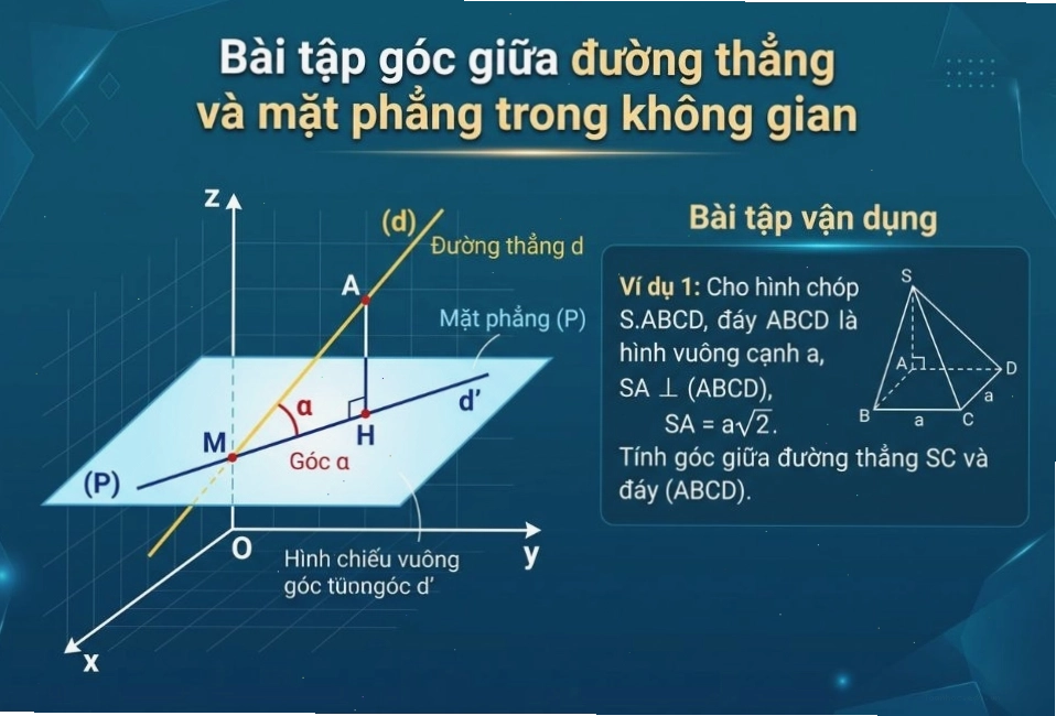 Bài tập về đường thẳng và mặt phẳng trong không gian