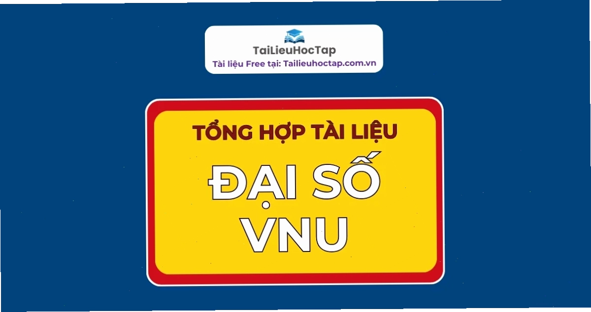 Bìa giáo trình Đại số Tuyến tính pdf minh họa kiến thức toán học