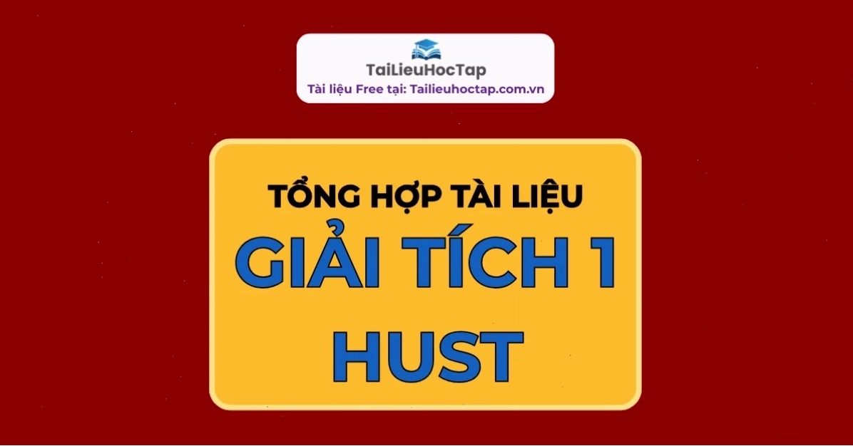 Bìa tài liệu Giải tích 1