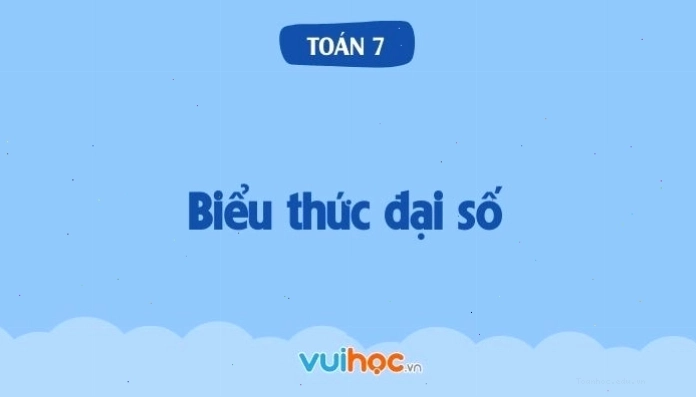 Biểu thức đại số | Toán học lớp 7