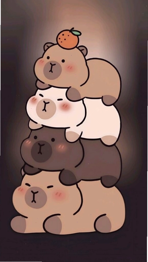 Đàn Capybara chất chồng ấm áp