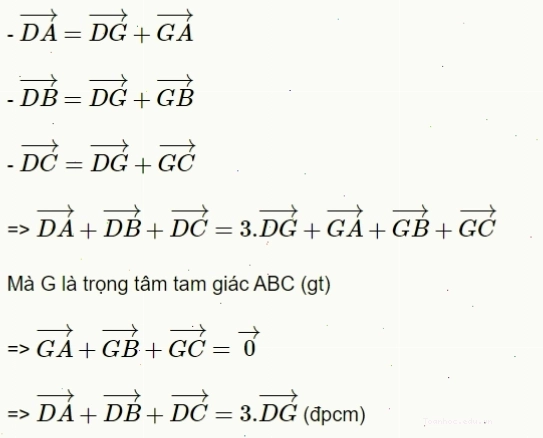 Giải bài tập vectơ trong không gian
