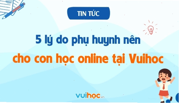 Giao diện nền tảng học tập Vuihoc